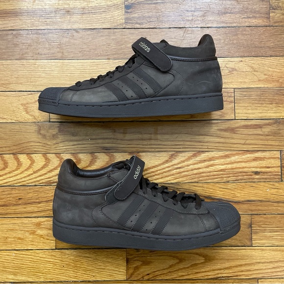 2005 Adidas Pro Model Low Strap Brown Size 11.5M Used No Box VTG Retro Rare - Picture 1 of 7